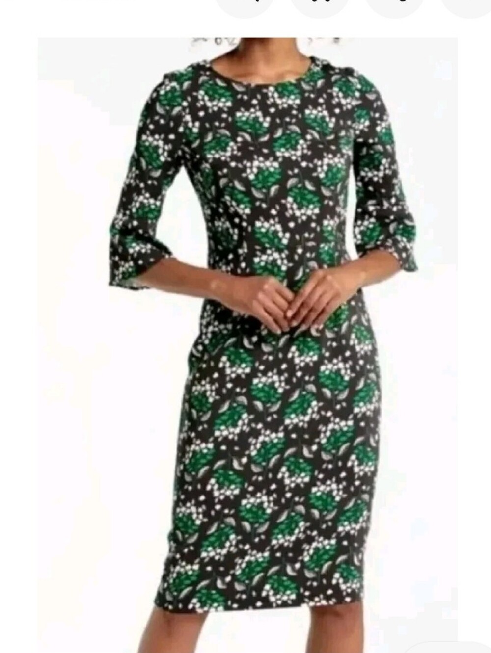 Boden Delia Midi Bell Sleeve Dress